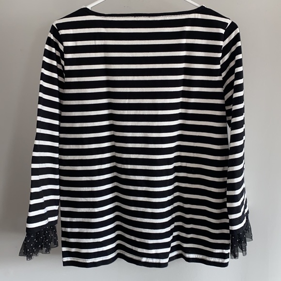 J. Crew tulle cuff striped top - Picture 5 of 5